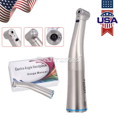 Dental 1:1 Fiber Optic LED Contra Angle Slow Low Speed Handpiece  • $64.39