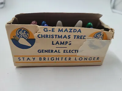 Vintage Ge Mazda Christmas Tree 10 Lamp Bulbs Antique Vintage • $16.15