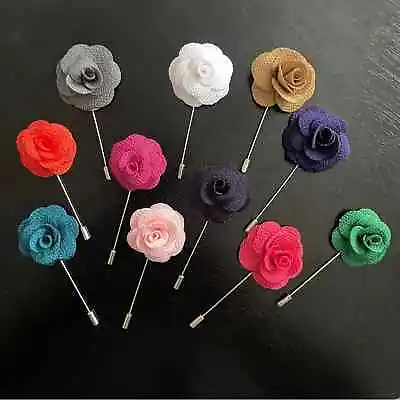 Mens Lapel Pin Set 11 Flower Pins • $31.50