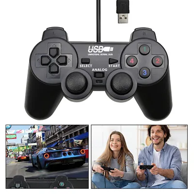 £7.39 • Buy New USB Wired Black Game Controller For PS3 PlayStation Joy Pad Game Pad UK