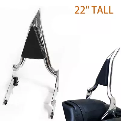 $135 • Buy For Harley 2009-22 Touring Road King Street Ultra Glide Rear Sissy Bar Backrest 