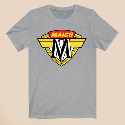 Maico Motorcycles Logo Men's Gray T-Shirt Size S-5XL • $16.99