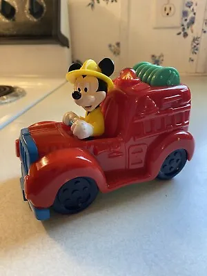 DISNEY MICKEY MOUSE FIRE ENGINE FIRE TRUCK LIGHTS SIREN SOUNDS Untested • $11.99