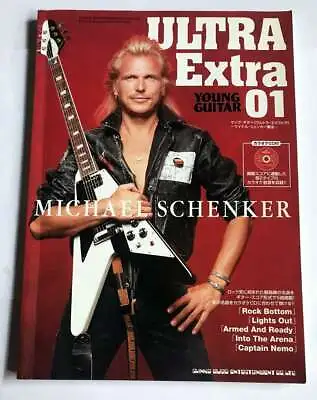 MICHAEL SCHENKER JAPAN MAG ULTRA EXTRA 01 GUITAR SCORE TAB W/backing CD • $35