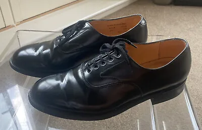 £69.99 • Buy Sanders Black 597/B Fit Leather/Rubber Sole Shoes Size 10 UK 11 US 44EU RRP £300