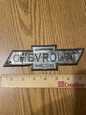 RARE Vintage Original BRASS Chevrolet Bow Tie Emblem Truck Hood • $48.45