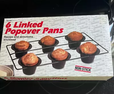 Popover Muffin Tin ( 6- Non Stick Cups) For Yorkshire Pudding. Brand New In Box • £15.91