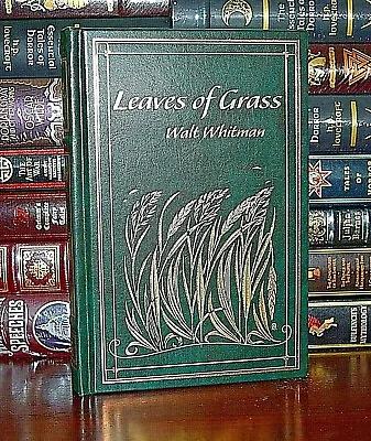 Leaves Of Grass By Walt Whitman New Leather Bound Collectible Hardcover Gift • $34.07