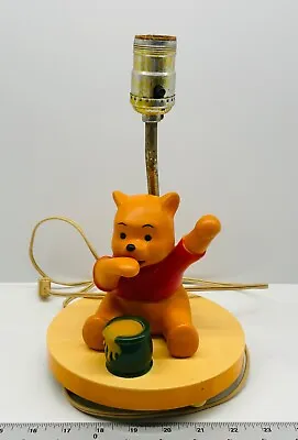 Vintage Disney Winnie The Pooh Lamp Light Child's Room Musical Works Disneyana • $12