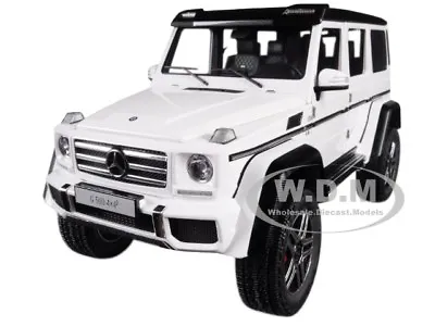 Mercedes Benz G500 4x4 2 Gloss White 1/18 Model Car By Autoart 76316 • $229.99