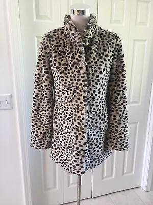 Victorias Secret Cheetah Faux Fur Coat XS Excellent • $85