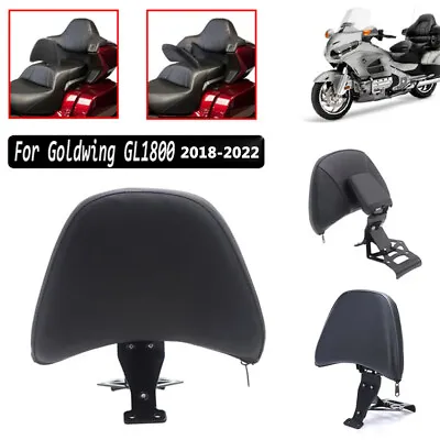 Black Front Driver Rider Backrest Fit For Honda Goldwing GL1800 2018-2023 2022 • $138.99