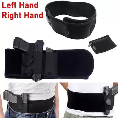 Tactical Belly Band Holster Concealed Hand Gun Carry Pistol Waist Hidden Belt US • $13.89