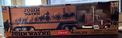 John Wayne Peterbilt Model 379 Semi Truck Trailer 1/32 Brown Cab • $45.20