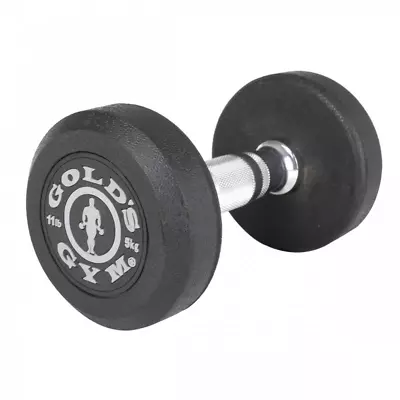 $75.90 • Buy Gold's Gym 5kg Rubber Dumbbell Pair