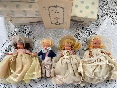 Lot Of 4 Vintage Nancy Ann  Storybook Dolls AS IS IN NEED OF REPAIRS & TLC Boxes • $50