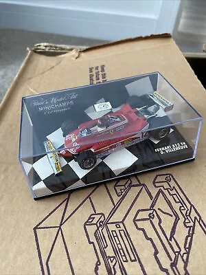 Minichamps 1:43 Gilles Villeneuve Ferrari 312 T4 F1 1979 430797312 • £25