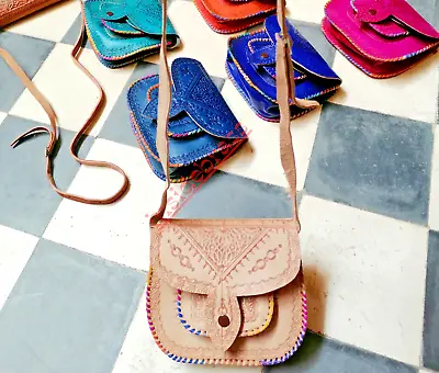 Exciting Moroccan Colors: Handmade Women's Leather Bags • $67
