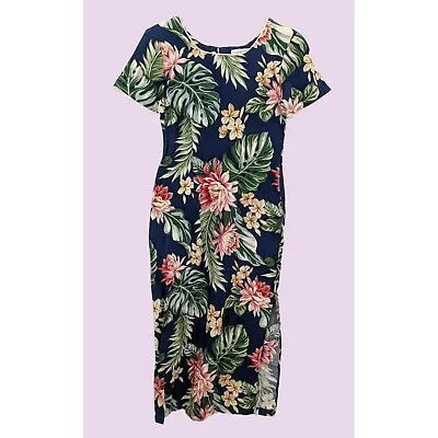 Vintage Liberty House Young Hawaii Women Retro Midi Floral Dress Size Petite S • £38.61