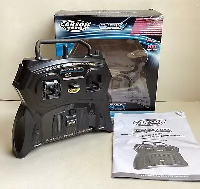 CARSON - REFLEX STICK PRO 2.4GHz FHSS RC System RADIO TRANSMITTER - Boxed • £29.99