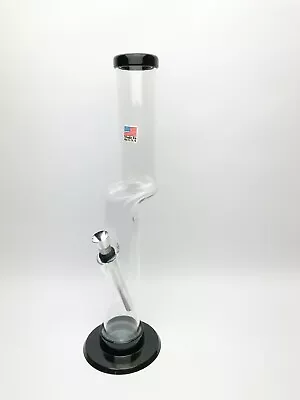 Acrylic 12  Inch Tall Clear Offset (Ice Catcher) Straight HOOKAH WATER PIPE • £24.06