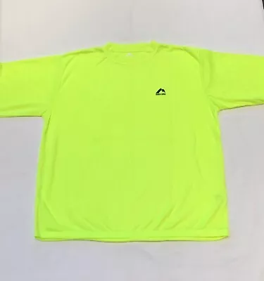 Mens More Mile Long Sleeve Training Top New With Tags Fluo • £7.99