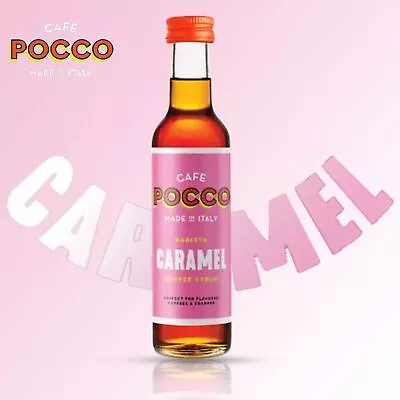 Cafe Pocco Coffee Barista Caramel Syrup 3 Delicious Artisanal Flavours 25cl • £7.99