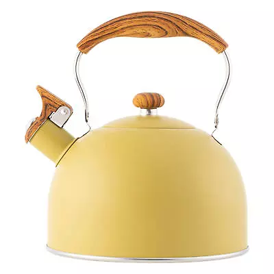 Stainless Steel Whistling Kettle 2.5L Litre Ideal Boiling Water For Tea Coffee • $58.23