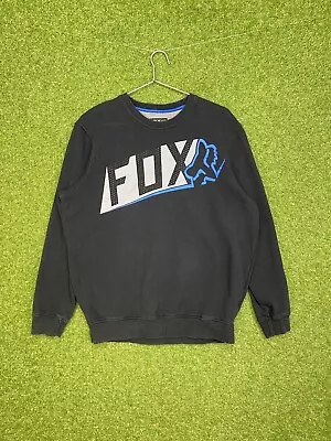 Mens Fox Racing Motocross Crewneck Pullover Sweatshirt Size Large L Y2K 2000s • $19.99