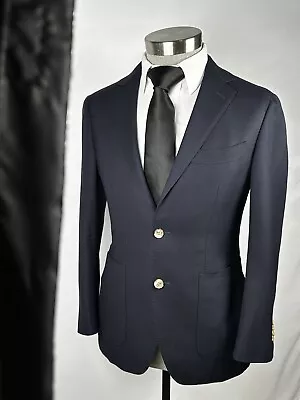 Suitsupply Havana E Thomas Wool Unstructured Suit Blazer Dark Gray 38S Slim A045 • $180