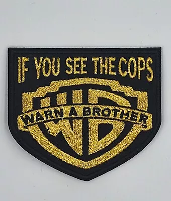 WARN A BROTHER  Harley Biker Motorcycle Vest Embroidered Patches  Iron Sew On • $8.50