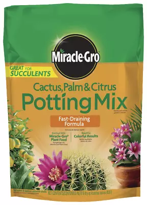 Miracle-Gro Cactus Palm And Citrus Potting Mix - 8-Quart • $15.48