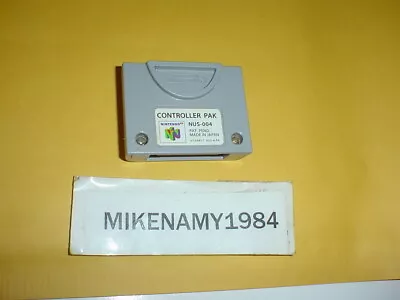 Memory Card CONTROLLER PAK NUS-004  OEM Nintendo Brand - NINTENDO 64 N64 • $11.56