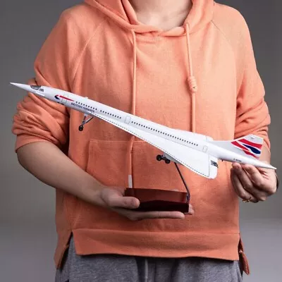 Concorde Supersonic British Airways Airlines BA Metal Aircraft Plane Model 50cm • £89.99