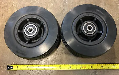 TWO(2) 5 X1.75 Caster Wheel Assembly Quantum 600 / Q610 / Jazzy J6 Power Chair  • $20