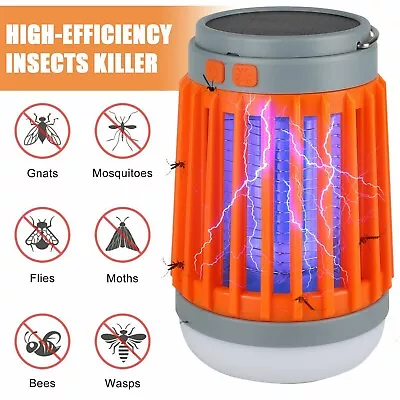 Solar USB Mosquito Killer Light Electronic Fly Bug Insect Zapper Trap Pest Lamp • $7.99