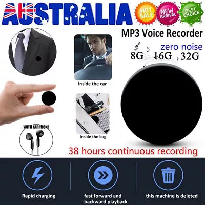 32G Mini Voice Activated Recorder Digital Recording Hidden Listening Device New • $35.05