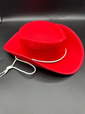 Red Cowboy Hat CHILD SIZE - JESSE TOY STORY COWBOY COWGIRLCOSTUME HEADWEAR • $7.99