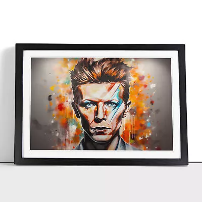 David Bowie No.2 Framed Wall Art Poster Canvas Print Picture Home Decor Painting • £16.95