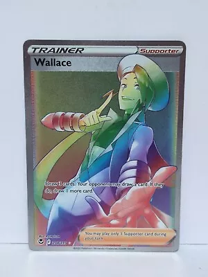 Pokemon Wallace Trainer Secret Rainbow Rare #208/195 • $1