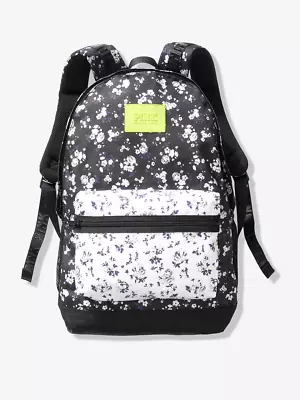 Victoria's Secret PINK Campus Backpack Floral Purple Flowers NEW SEALED • $59.99