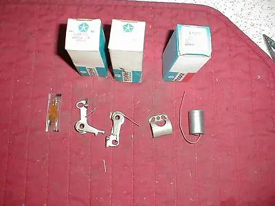 Nos Mopar 1963-5 Dual Point Distributor Points Sets Max Wedge 413 & 426  • $95