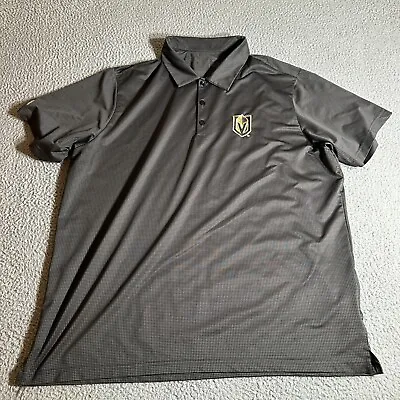 ANTIGUA Las Vegas Raiders Golf Polo Men's XL Stripe Short Sleeve Shirt • $17.37