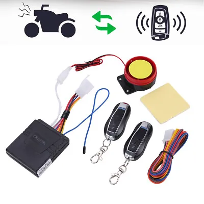 Universal Motorcycle Scooter Remote Control Anti-theft Alarm Security System 12V • $15.95