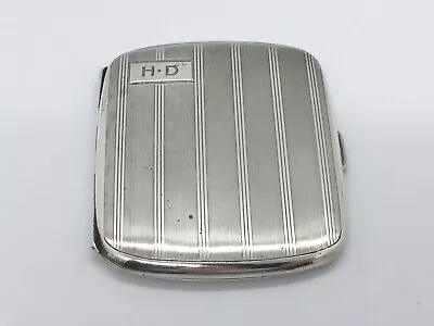 Vintage 1920s Mappin & Webb Solid Sterling Silver Cigarette Case - 80g • $74.60