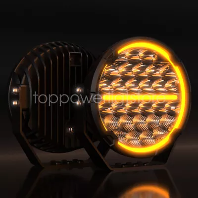 9 Inch LED Driving Osram Spot Light DRL Round Offroad SUV 4x4WD Truck Headlight • $299.99