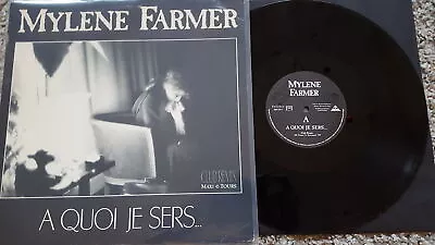 12  LP Disco Vinyl Mylene Farmer - A Quoi Je Sers... • $87.99