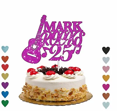 £3.45 • Buy Music Cake Topper Guitar Cake Topper Personalised Violin Cake Decor Party UK