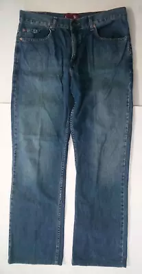 Levi's 503 Bootcut Men's Blue Cotton Denim Jeans; Size 35. Hemmed • $24.95