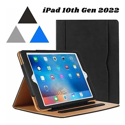 PU Leather TAN Smart Case Cover For Apple IPad 10th Generation 10.9  Inch 2022 • £10.11